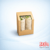 Compostable Wrap/Tortilla Food Box-Sushi roll - Takeaway Supply