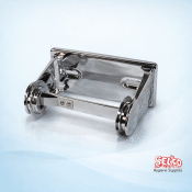 Chrome Toilet Roll Holder - Single Roll - Chrome - Contico - ADTRSC