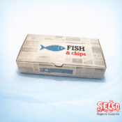 Fish and Chip Meal Box - Food To Go - 5 x 15 - 31 x 15 - black