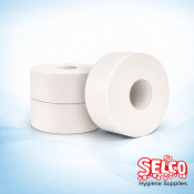 DeSantos- Mini Jumbo Toilet Roll Embossed 2ply Toilet Tissue