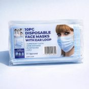 Alternative view of Disposable face mask with ear loop - Commercial Supply
