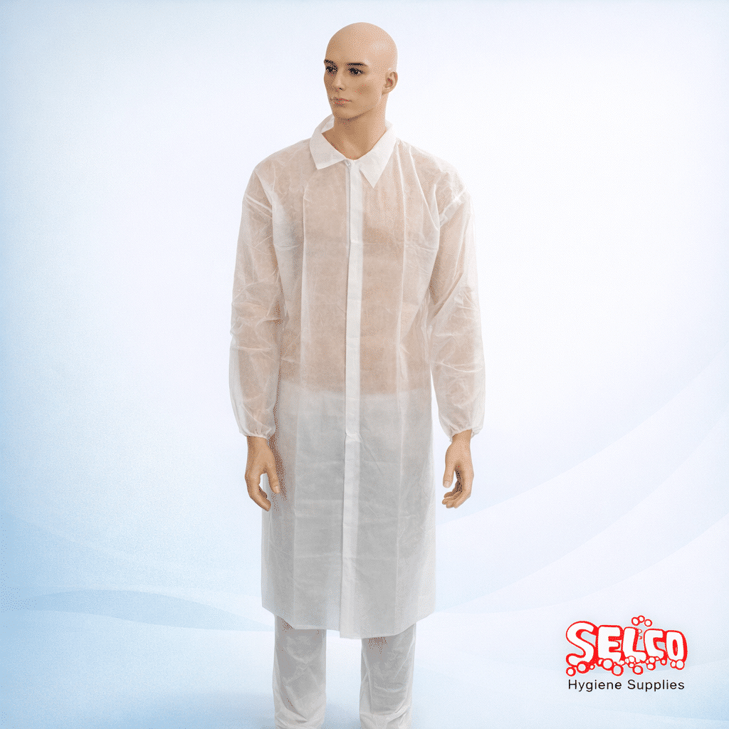 Visitors lab coats disposable healthcare ppe - Commercial Supply