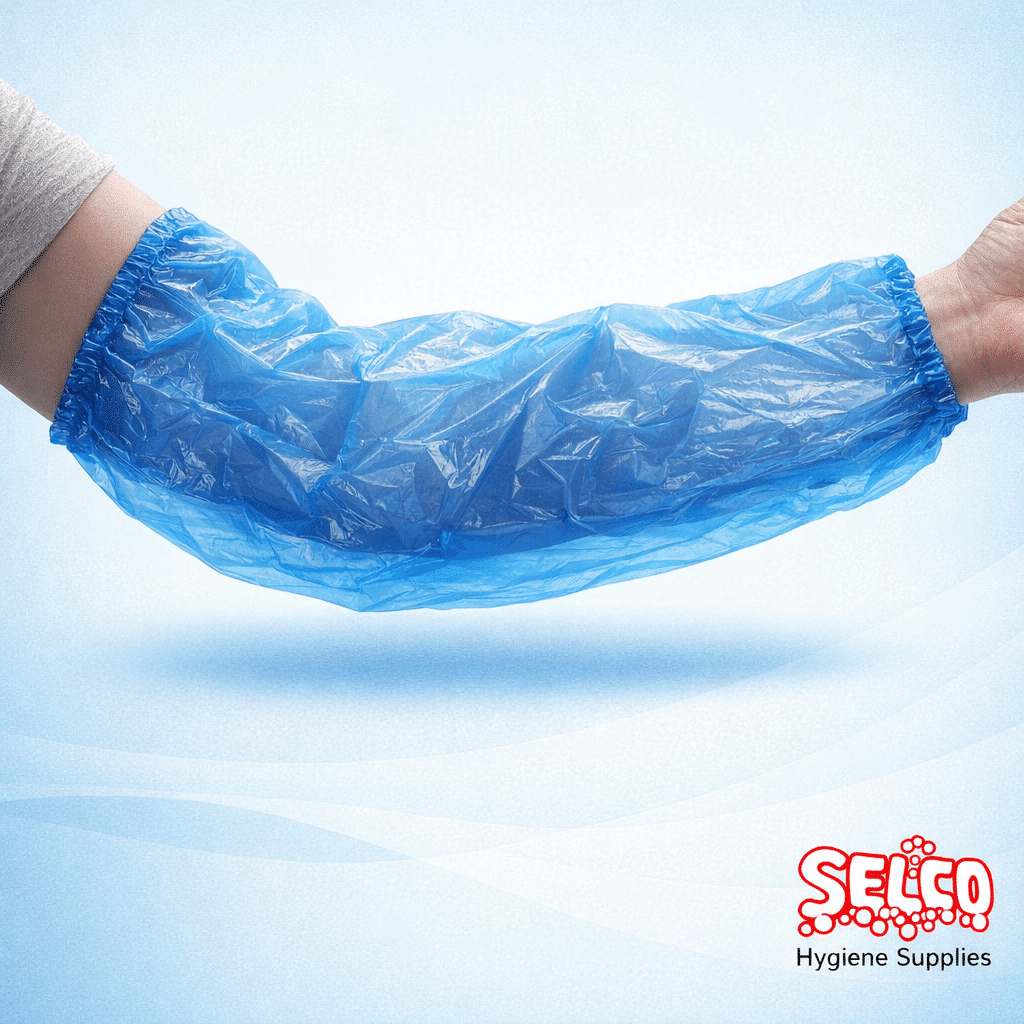DISPOSABLE OVERSLEEVES ARM COVERS PVC - 1000 per case - Red
