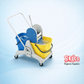 Double Bucket Mopping Trolley - 25ltr - 75mm - 95cm - 72cm