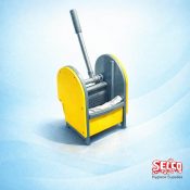Alternative view of Double Mop Bucket and Trolley only - 16 oz - 20 lt