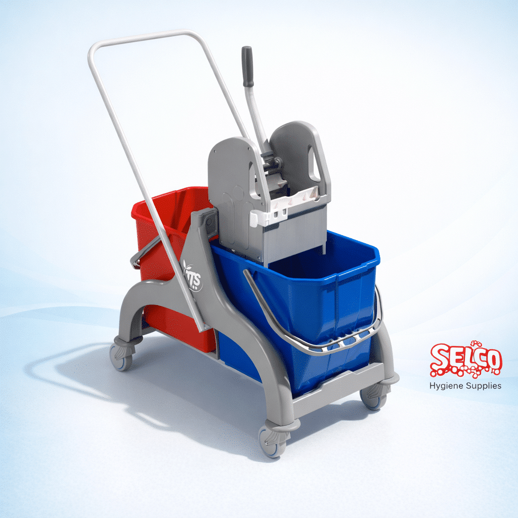 Double Mop Bucket and Trolley only - 16 oz - 20 lt