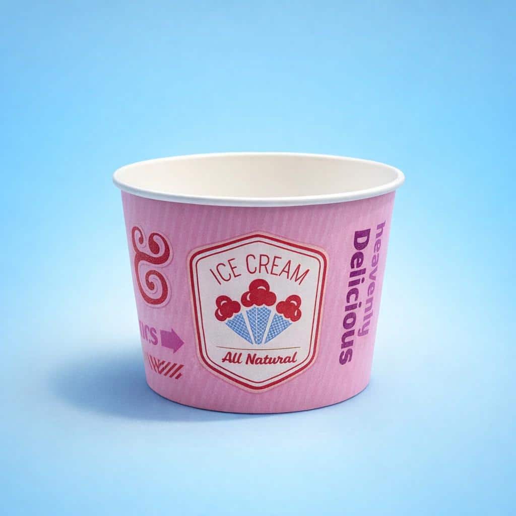 Ice Cream, Frozen Yogurt, Sweet Cup 4-12oz - 4oz - 5oz - 8oz - Image 2