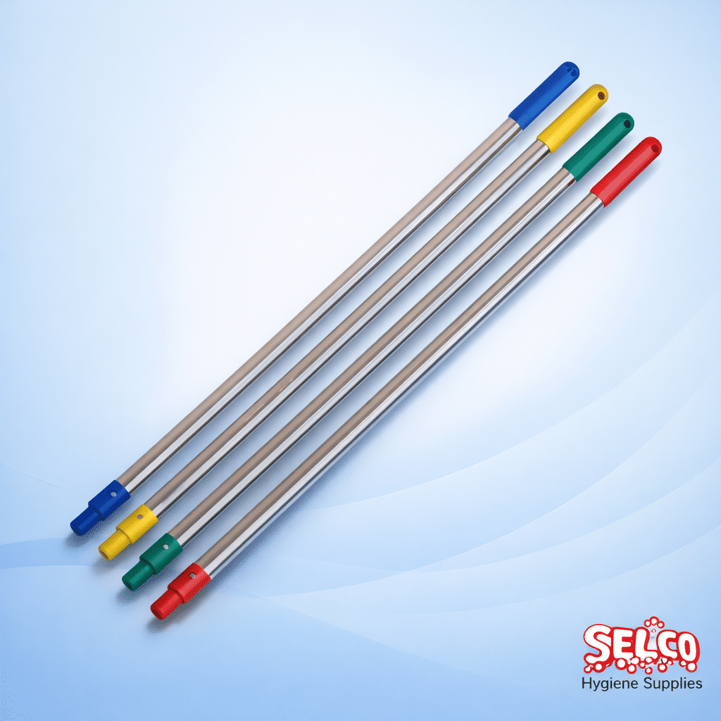 Exel Mop Handle - Red - Blue - Green - Yellow - White