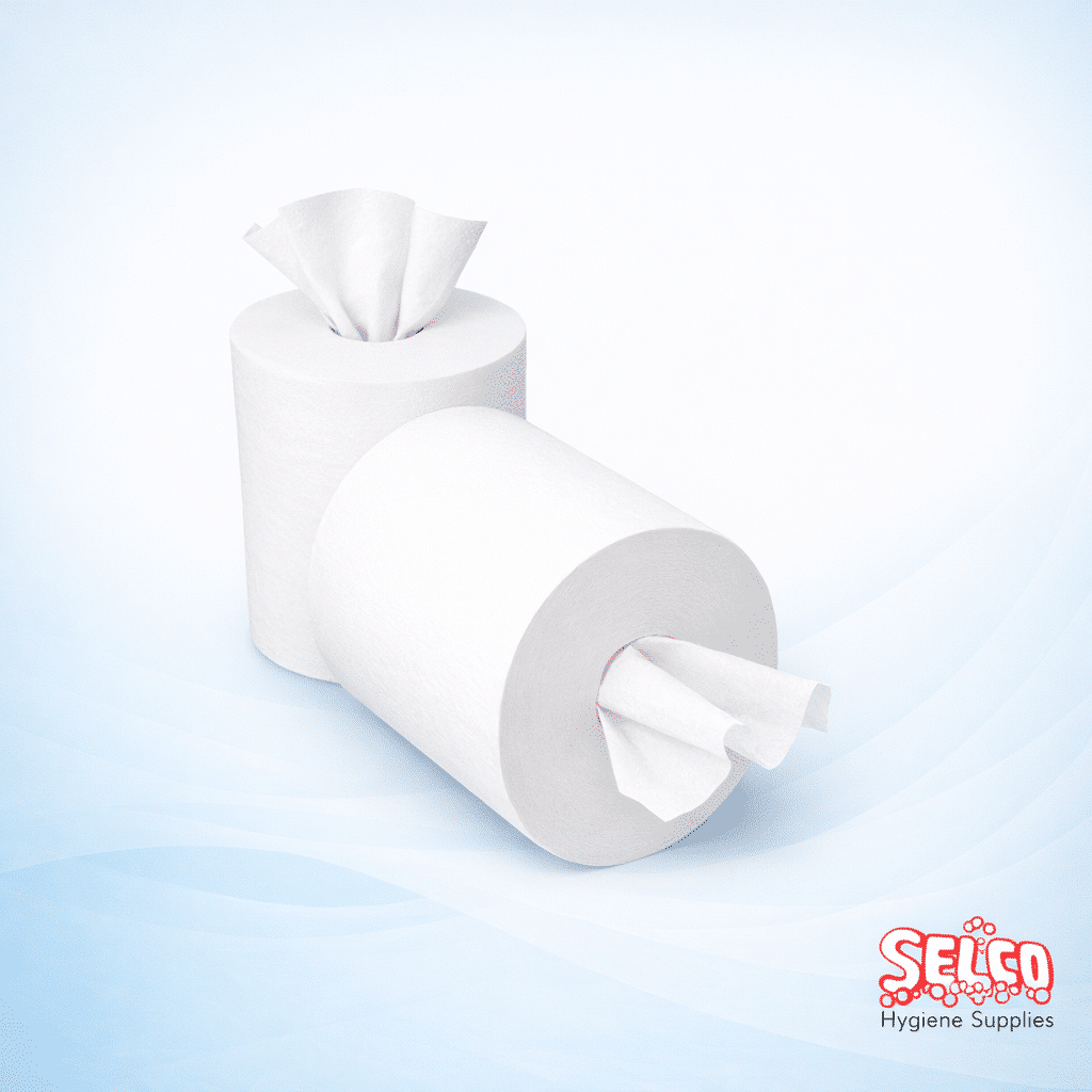 ExtractOne Toilet Tissue Roll - Mini Centre Pull 12 Roll Pack - Smart Choice Tissue