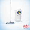 Flat Mop Complete Microfibre - Mop and Handle Complete - Spare Mop Head