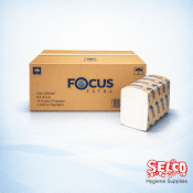 Focus Z-fold Hand Towel 2ply White – 24cm X 22.5cm