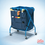 Folding Waste Cart - Janitorial Equipment