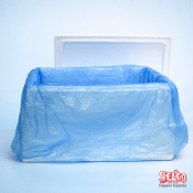 Box Liner Blue Tray Liners-Food Delivery Box Liner - 1000mm