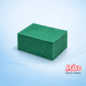 Green Hand Scourer 9 x 6 - 6 cm - 9 x 6 cm - Commercial Supply