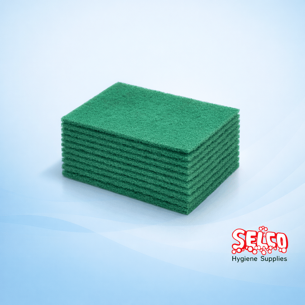 Green Hand Scourer 9 x 6 - 6 cm - 9 x 6 cm - Commercial Supply