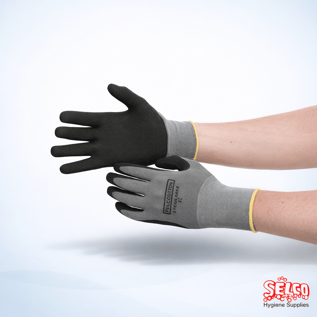 Gripster NBR Work Gloves - Grey - Commercial Supply