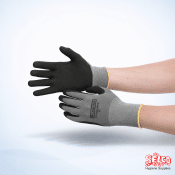 Gripster NBR Work Gloves - Grey - Commercial Supply