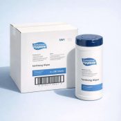 Alternative view of Hand & Surface Sanitising Wipes-150 Wet Wipes Per Tub