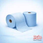 HEAVY-DUTY WIPING ROLL BLUE 13007 Twin Roll Pack - 340mm - 370mm