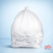 Heavy Duty White Swing Bin Liner 25 x 30 Bin bags 500 Case