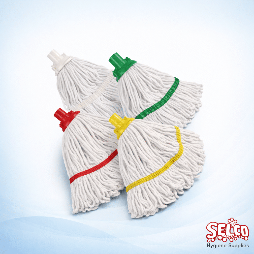 SOCKET MOP 12oz-16oz Hygimix Colour Coded - 12 oz - Red - Blue