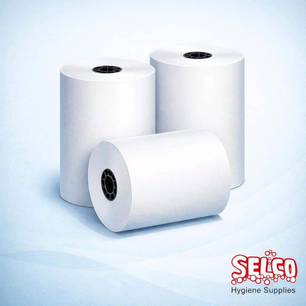 Industrial Wiper Roll 2ply White 2 Pack - 25.5cm - 2 ply - blue