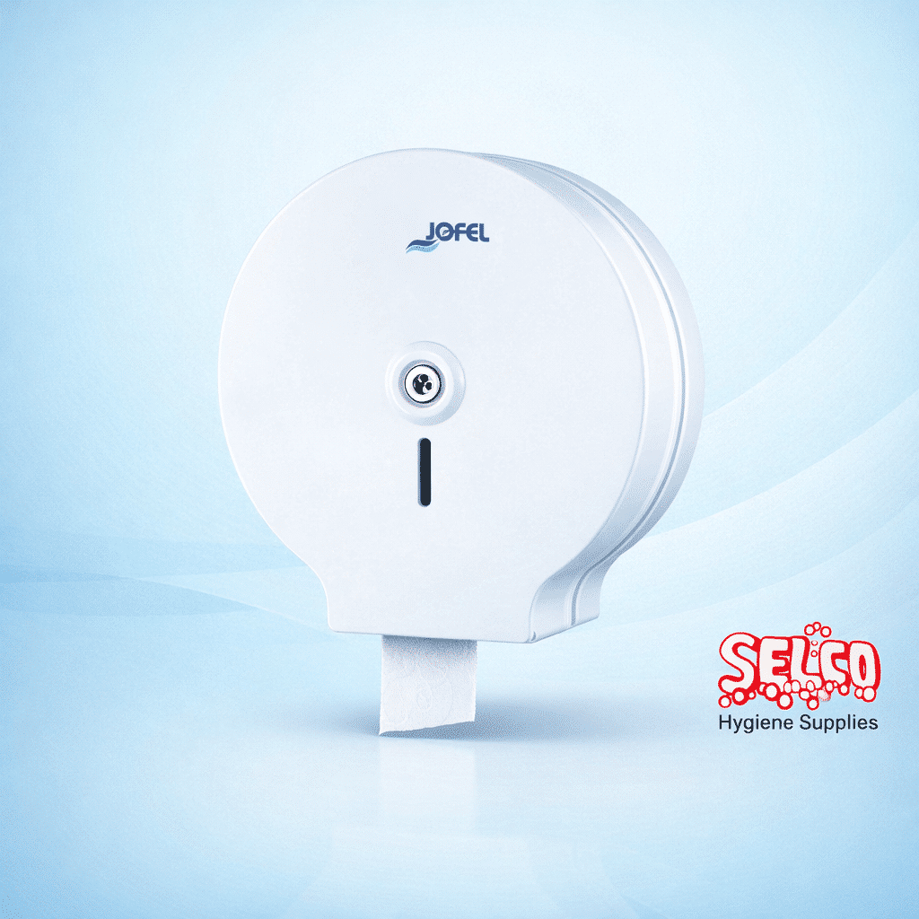 Jofel Mini & Maxi-Jumbo Dispenser- Toilet Roll Holder - 25.5cm