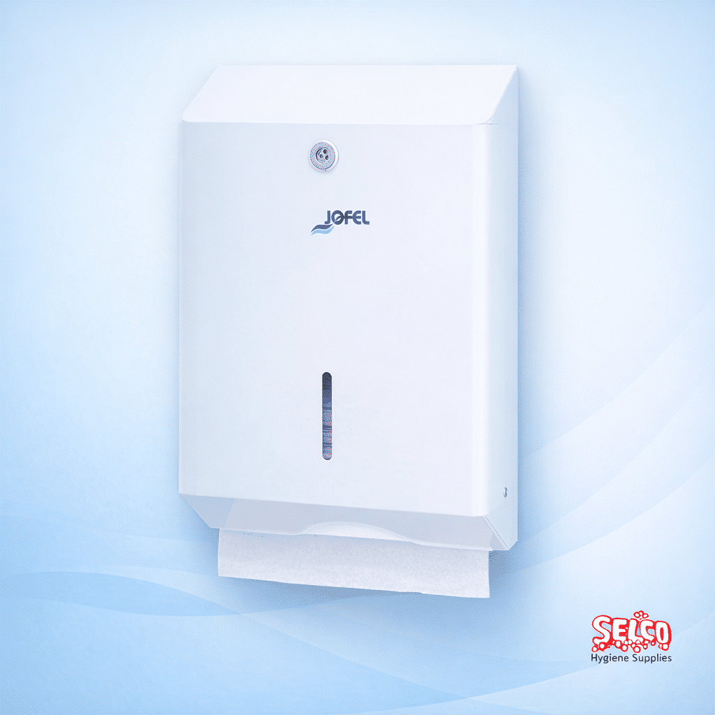Jofel Z Fold Stainless Steel Interfold Dispenser - Commercial Supply
