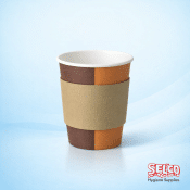 Kraft Hot Cup Sleeves/Clutches - 1000 pack - 10oz - 16oz