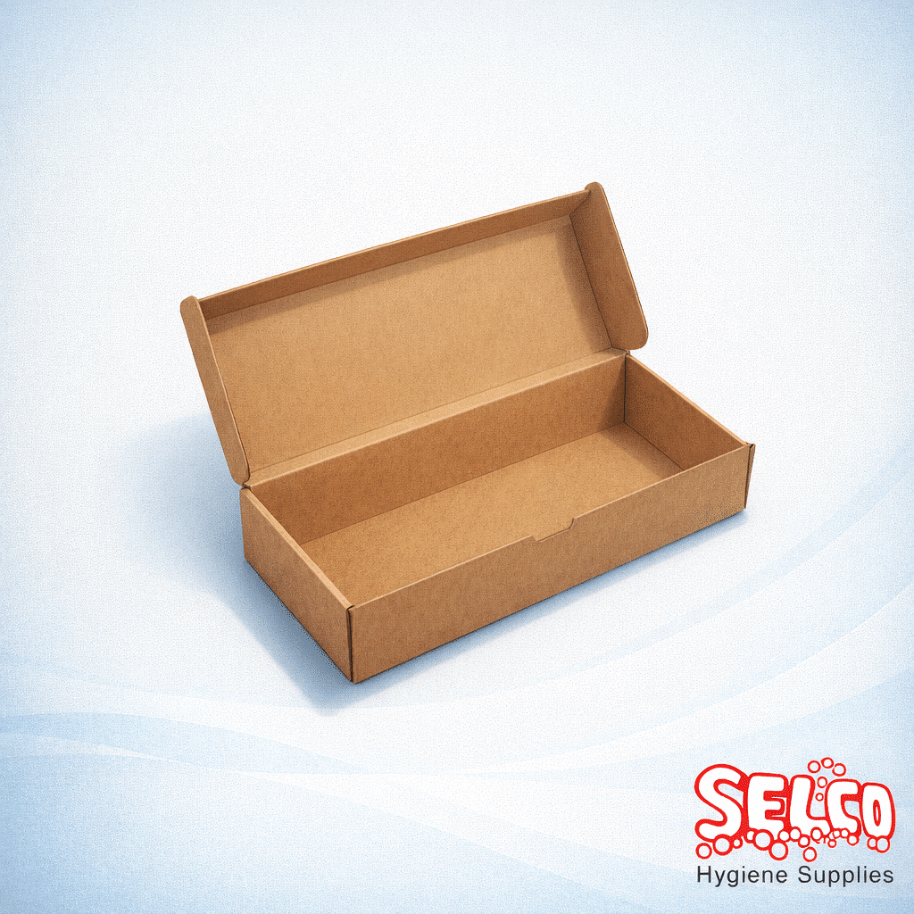 Brown Kraft Hotdog Box Food To Go, Takeaway Food Packaging