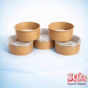 Kraft Salad Bowl 26oz 750ml Brown - Takeaway Supply