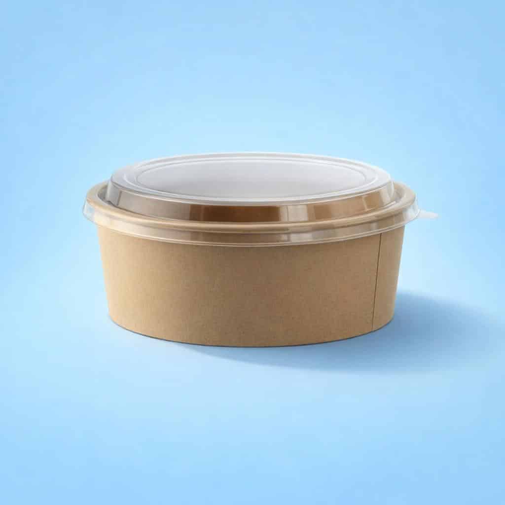 Kraft Salad Bowl 26oz 750ml Brown - Takeaway Supply - Image 2