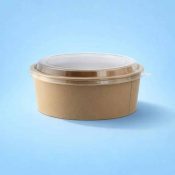 Alternative view of Kraft Salad Bowl 26oz 750ml Brown - Takeaway Supply