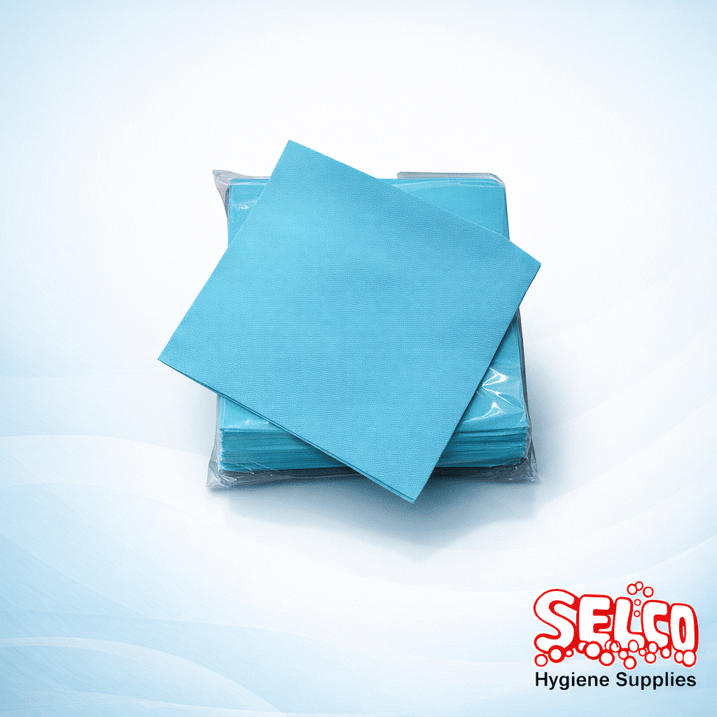 Krot Long Lasting Cleaning Cloth W8 Blue - Low Lint Wipe - 50 wipes