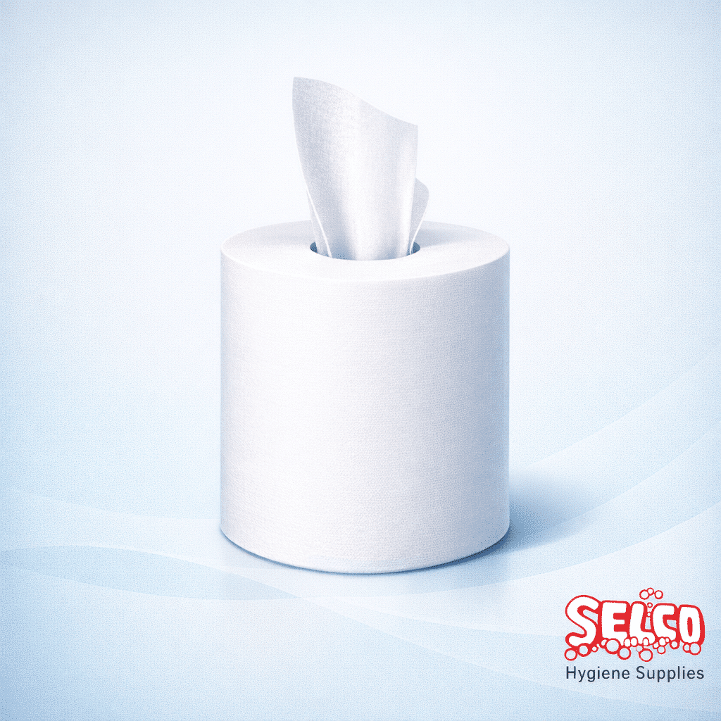 Centrefeed Wiper Roll White 2ply - Kitchen Roll - General Cleaning - Image 2