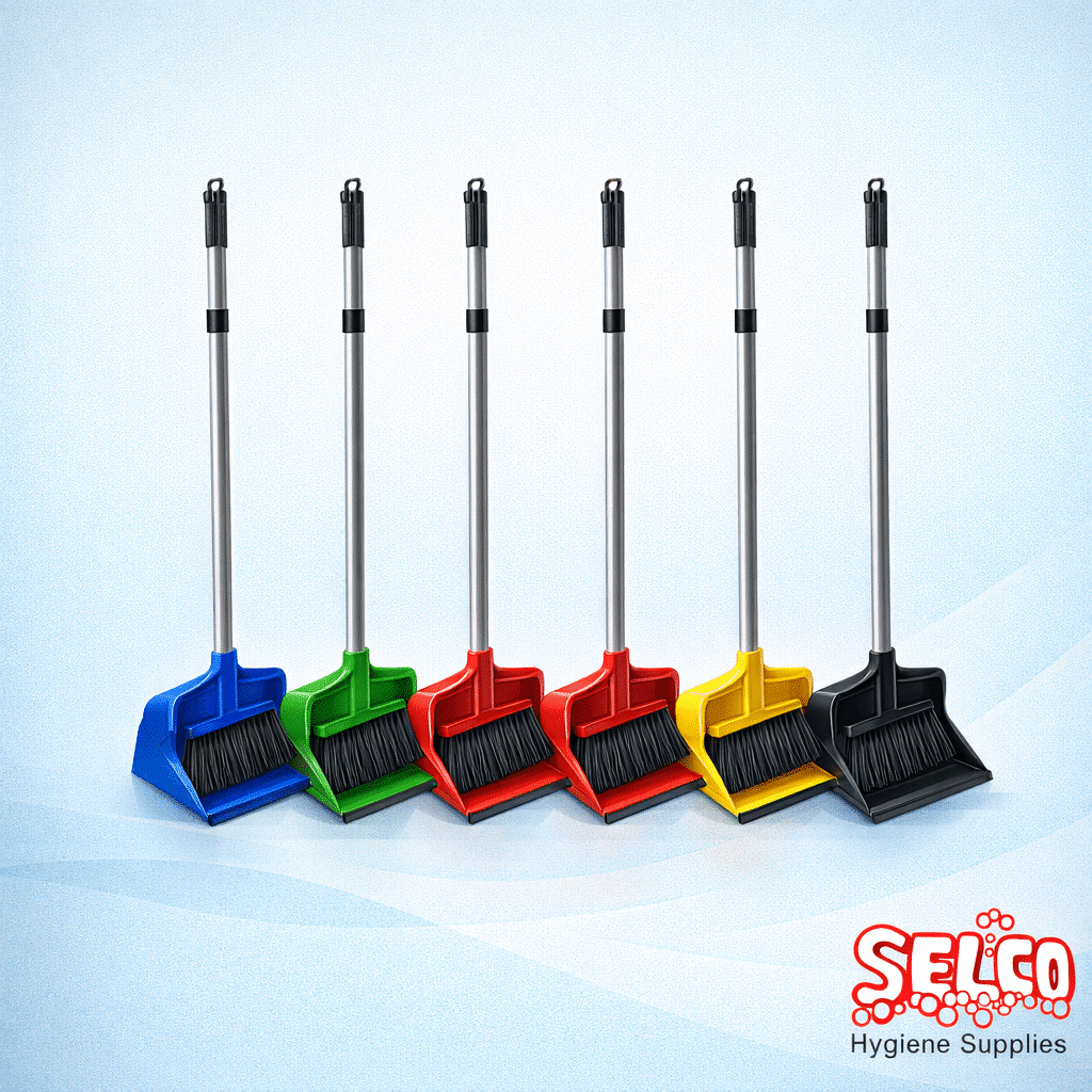 Professional Long Handle Dustpan & Brush Set- Dirt Collector