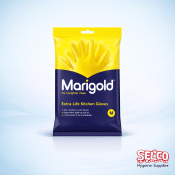 Marigold-Extra-Life-Strong Rubber Gloves- Strong Protection