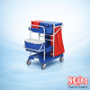 Flat mopping Janitorial cart Maxi - 12L - Red - blue