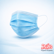 Medical Grade Face Masks 50pk Blue - 50 PACK - 50 masks - 3 ply