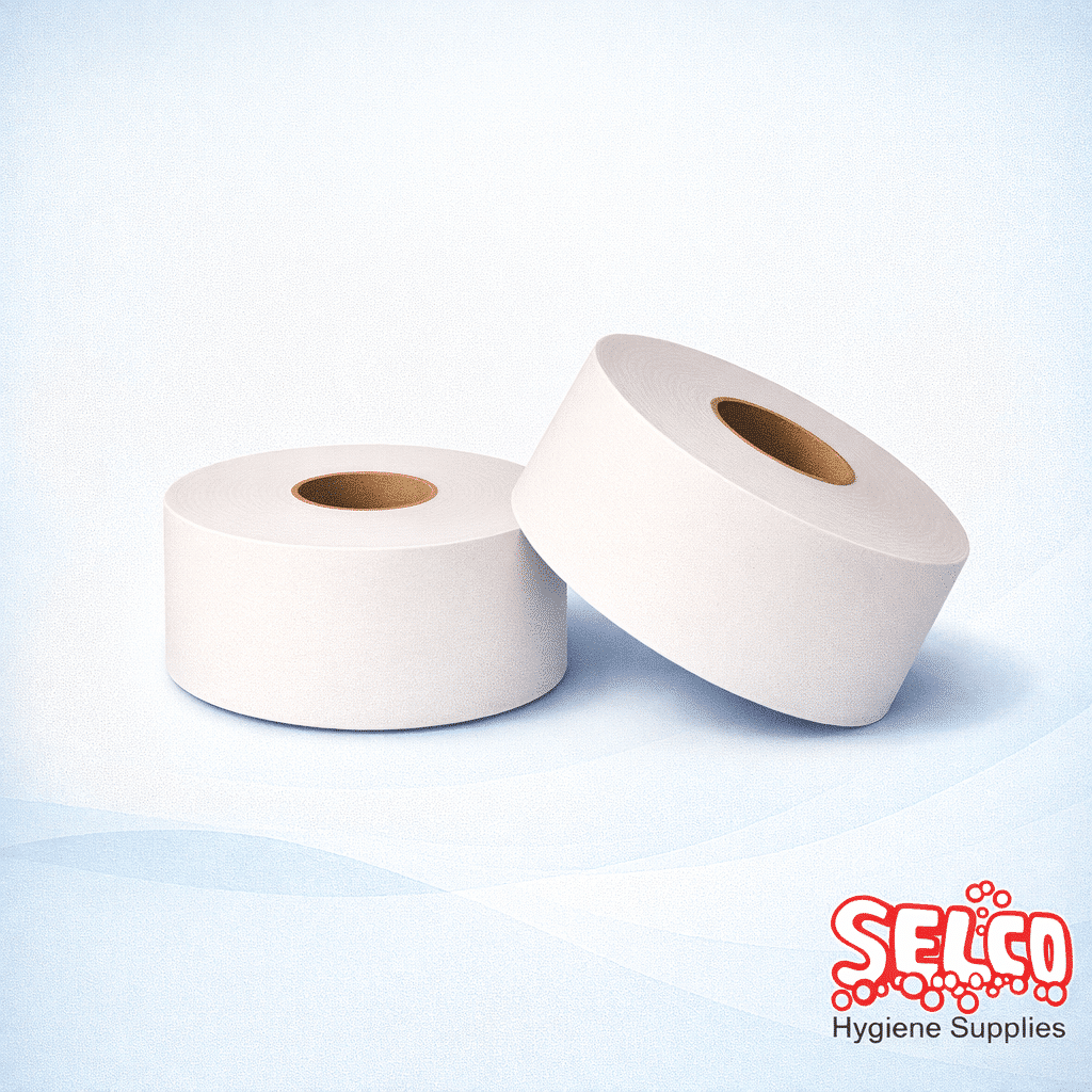 Mini Jumbo Toilet Roll 10 Case Deal - Great Value - 12 rolls
