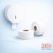 Alternative view of Luxury Toilet Rolls 2ply BIG 320Sh Soft White Tissue - 36 rolls