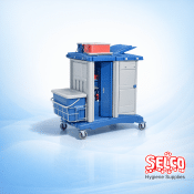 Mx200 Janitorial Flat Mop Cart - Complete Janitorial Cart - Now On Sale