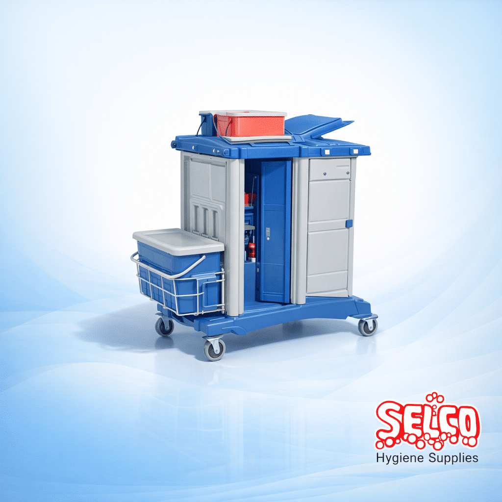 Mx200 Janitorial Flat Mop Cart - Complete Janitorial Cart - Now On Sale