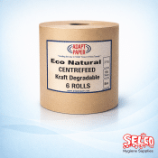 Centrefeed roll natural brown kraft - On Sale - Eco General Wipe