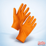 Orange Gripster Skins Nitrile Gloves Tiger Grip - Commercial Supply