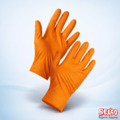 Orange Gripster Skins Nitrile Gloves Tiger Grip - Commercial Supply