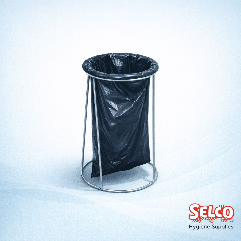 Outside Metal Bin Bag Holder & Bags Free - 26x44 - 29x39