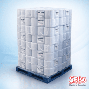 Blue Centrefeed Roll- Bulk Buy 2 Free Dispensers (Pallet 65 Case)