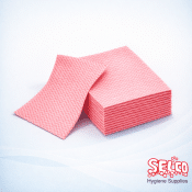 All Purpose Cleaning Cloth J Type 50 Pack Pink - Commercial Supply