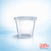 Alternative view of Clear Portion Pot 4oz Sauce pots - Takeaway Supply